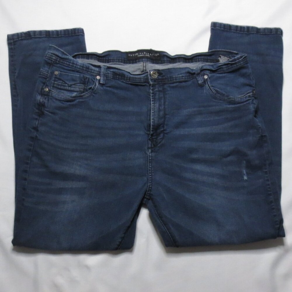 TRUTH SUBSTANCE mens JEANS blue DENIM distressed STRETCH common sense SIZE 43